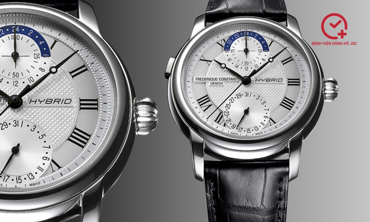 Dấu hiệu Hybrid Watch xuất hiện trên mặt số đồng hồ giúp nhận biết và phân loại được dòng đồng hồ đó