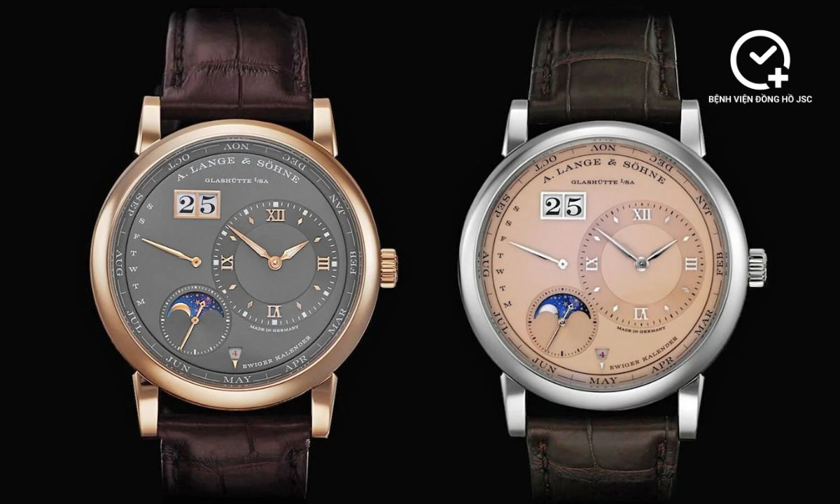 Đồng hồ A. Lange & Söhne với chức năng xem lịch vạn niên và thời gian ngày, đêm