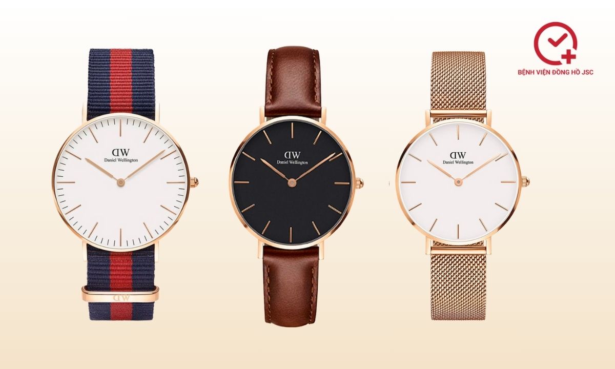 các loại dây đồng hồ thương hiệu daniel wellington