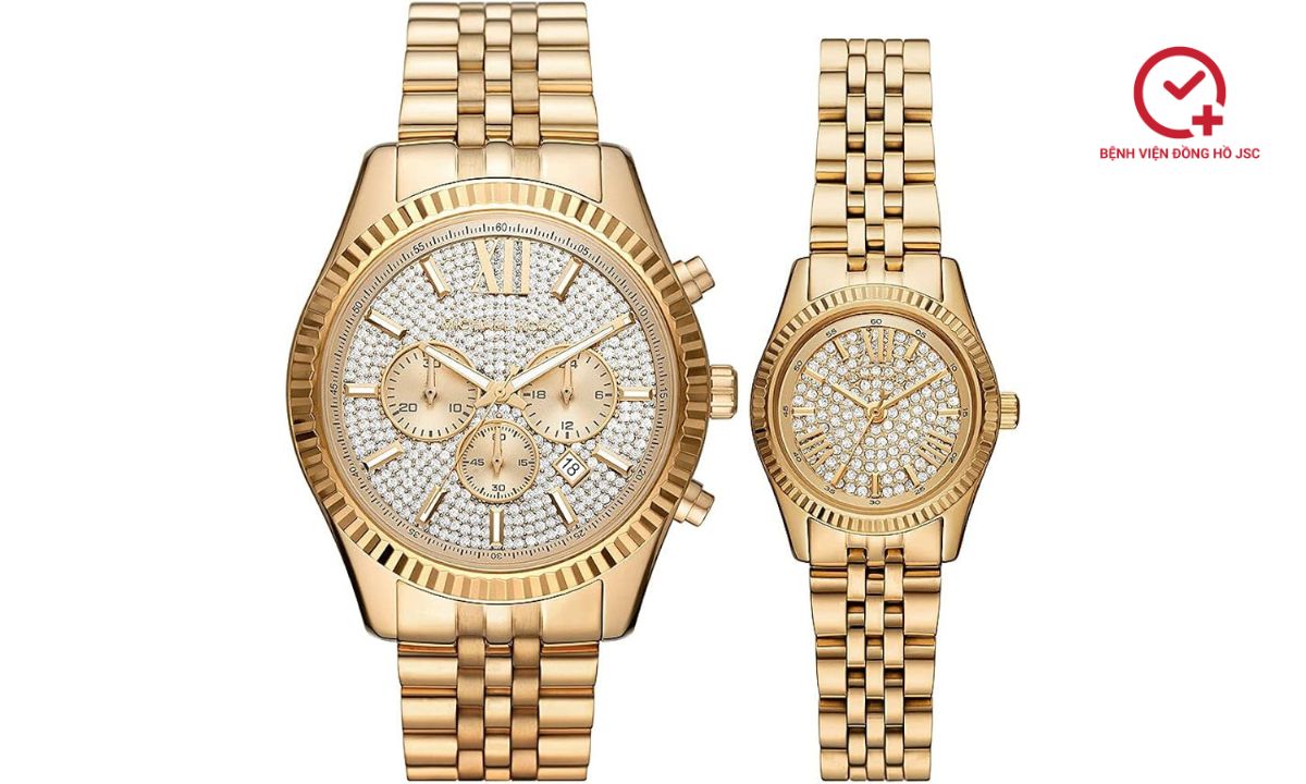 đồng hồ michael kors mạ vàng pvd