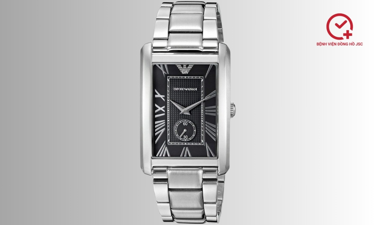 đồng hồ emporio armani mặt chữ nhật