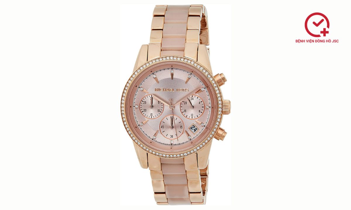 đồng hồ michael kors rose gold tone