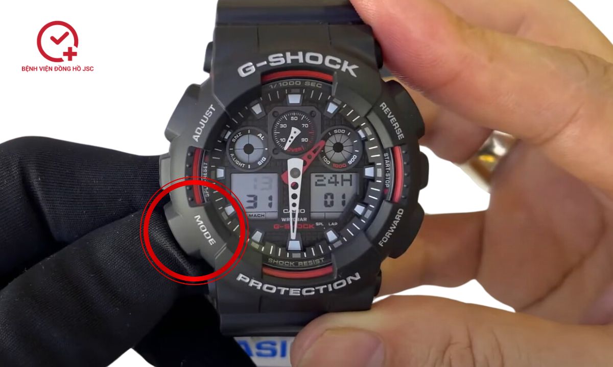 bước 2 trong chỉnh kim đồng hồ g shock