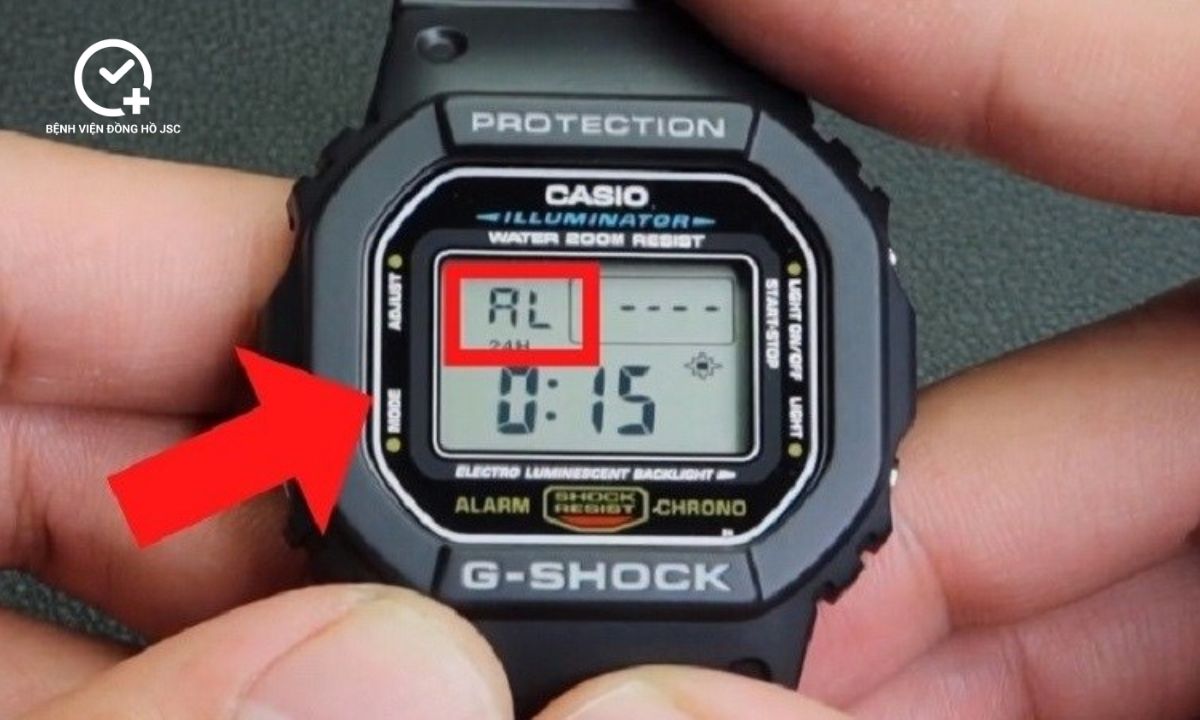 chế độ alarm trên đồng hồ casio