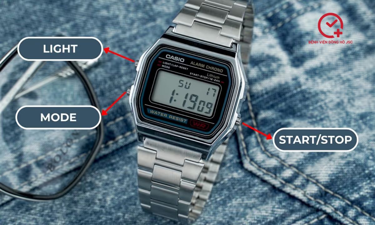 ý nghĩa 3 nút trên đồng hồ casio