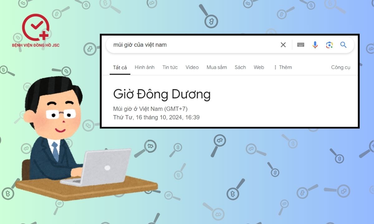 search google để biết múi giờ của một quốc gia