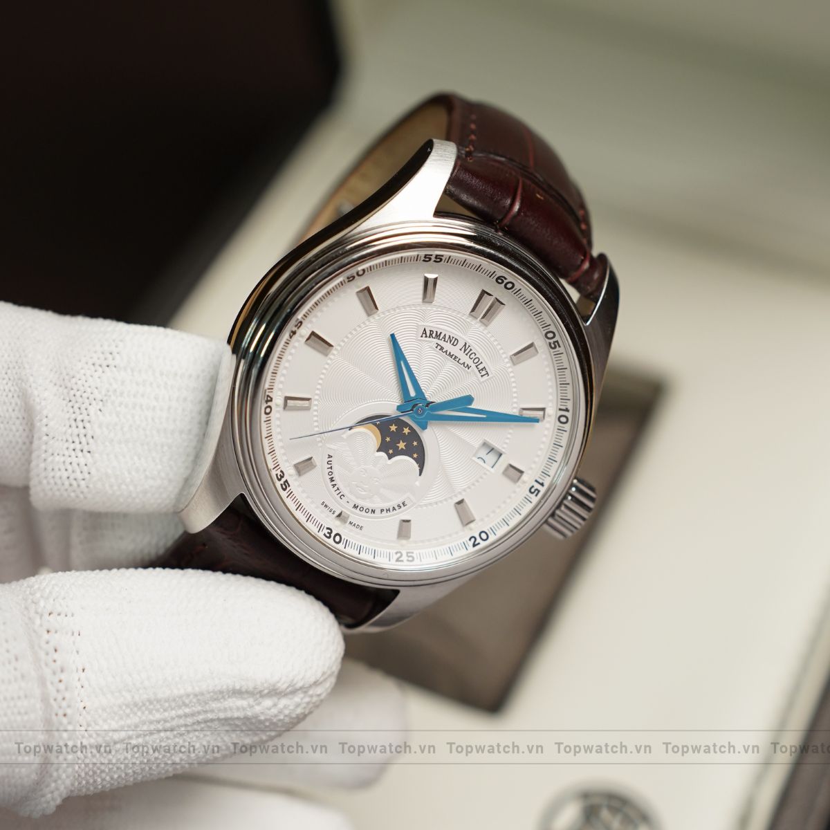 Đồng hồ Armand Nicolet MH2 Moonphase Automatic A640L-AG-P840MR2