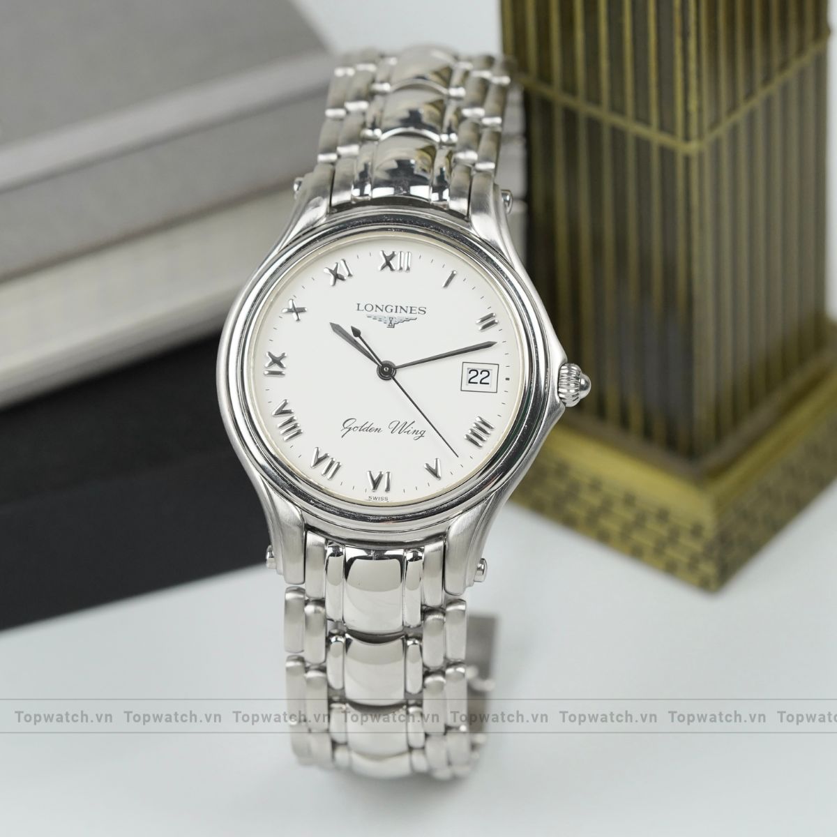 Đồng hồ Longines Golden Wing L3.606.4 Quartz White Date Display