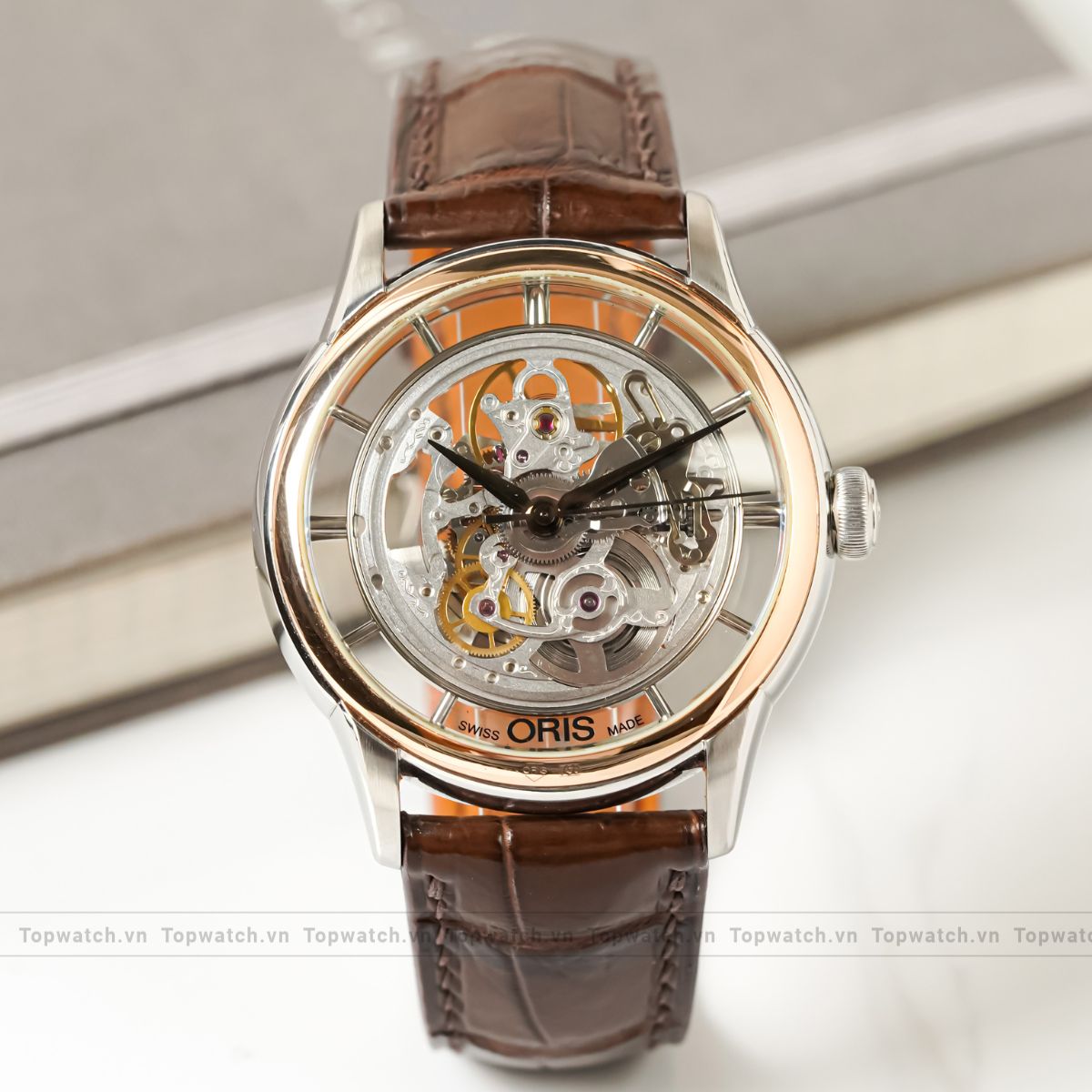 Đồng hồ Oris Artelier Skeleton 73476846351LS
