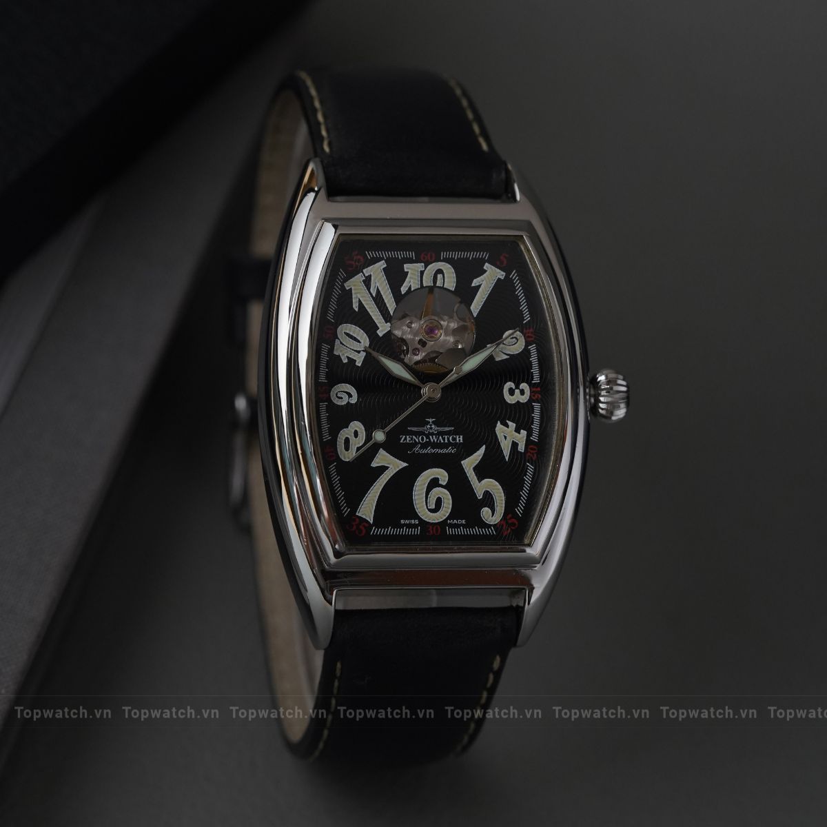 Đồng hồ Zeno Tonneau Retro Open Heart 8085U-h1