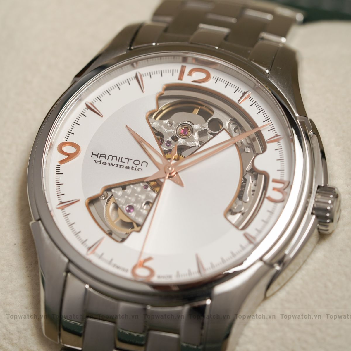 Đồng hồ Hamilton H32565155 Jazzmaster Open Heart
