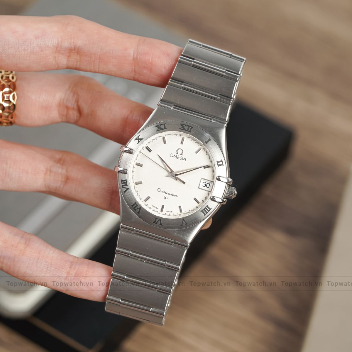 Đồng hồ Omega Constellation Ref.1512.30 Date Stainless Steel Quartz