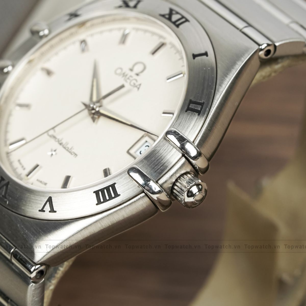 Đồng hồ Omega Constellation Ref.1512.30 Date Stainless Steel Quartz