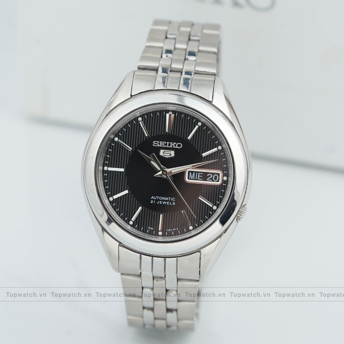 Đồng hồ Seiko 5 Automatic Black Steel SNKL23K1