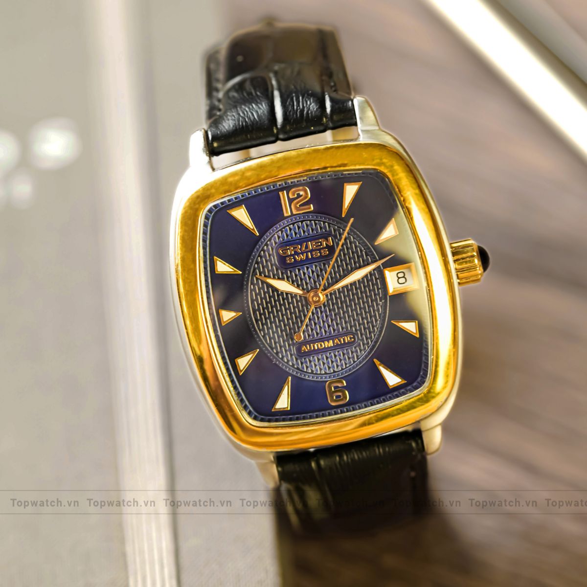 Đồng hồ Gruen Swiss 25 Jewels Automatic GSM014 274 2824 Men’s Wristwatch Watch Two Tone