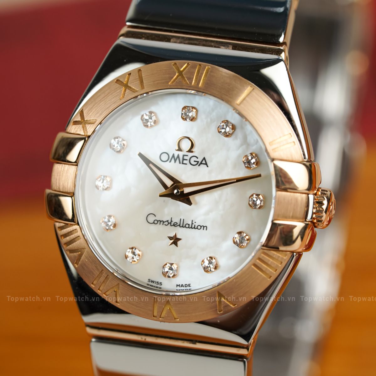 đồng hồ omega constellation 131.20.28.60.55.002 28 yellow gold steel