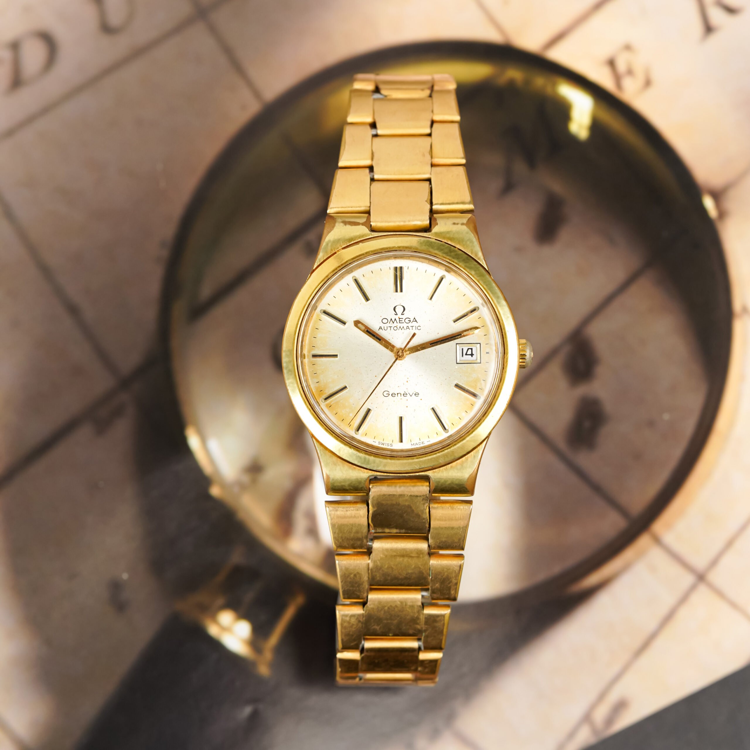 Đồng hồ Omega 1972 Vintage Geneve 166.0173 Gold Plated